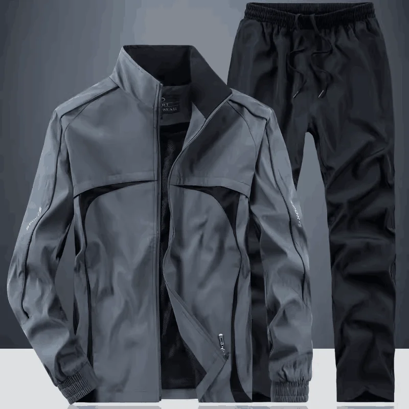 Мужской повседневный спортивный костюм с длинным рукавом Беговая куртка на