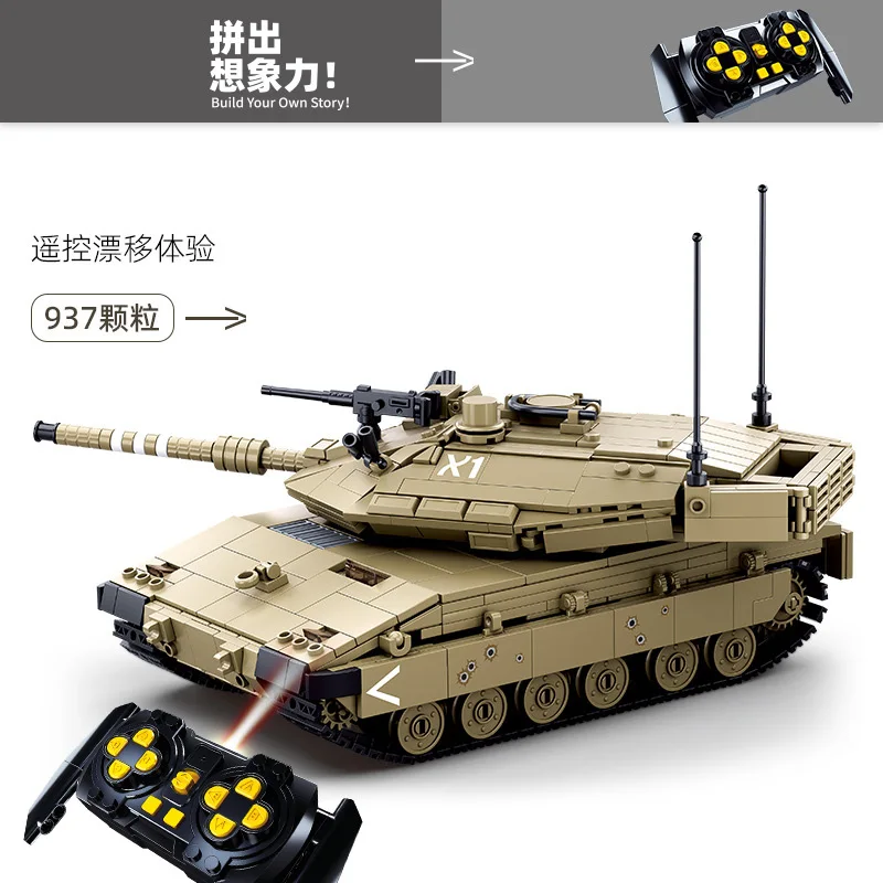 

Военная Модель WW2, серия Merkava Mk4, пехотная Боевая машина, модель в масштабе 1:35, строительные блоки, кирпичи, игрушки, рождественские подарки