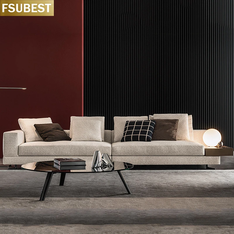 FSUBEST вилла в итальянском стиле минималистичный белый диван Divani Muebles для жилого
