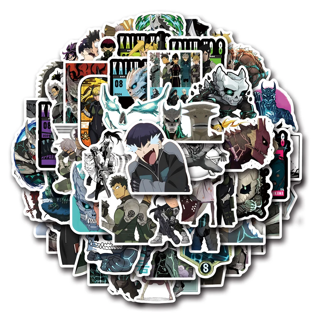 10/30/57 шт Крутые Аниме Кайдзю № 8 Наклейки DIY Мотоцикл Альбом для вырезок Ноутбук