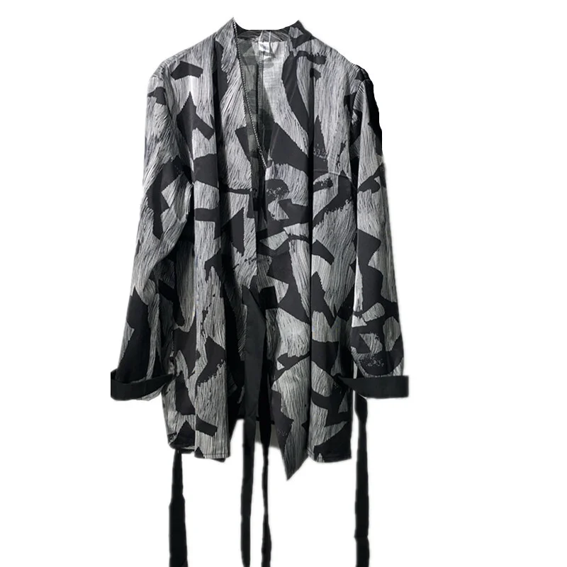 

Owen seak Casual Coat High Street 's Clothing Autumn Hip Hop Men Black Garment Outer Wear Jacket