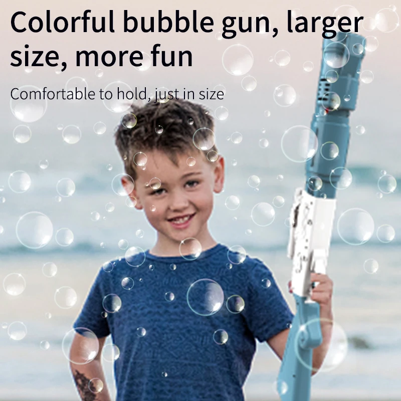 

Kids Summer bubble Gun 10 Holes Various Shapes of Bubble Gun Iightweight Kid Toys Can be Used as Children Day Gifts