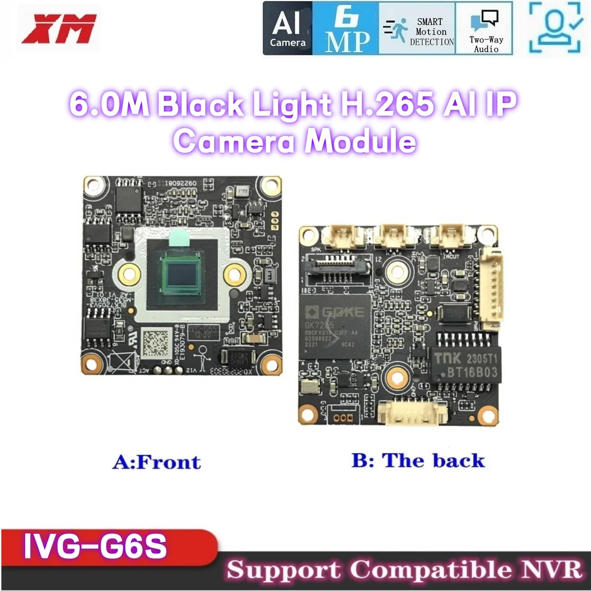 

XM IMX335 6.0 мегапиксельная IP-камера