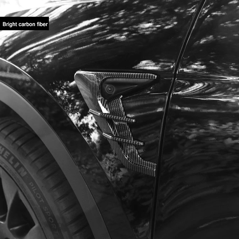 

Для Tesla Model 3 Model Y 2021 крышка бокового крыла автомобиля спойлер Пылезащитная крышка края камеры аксессуары для модификации украшения
