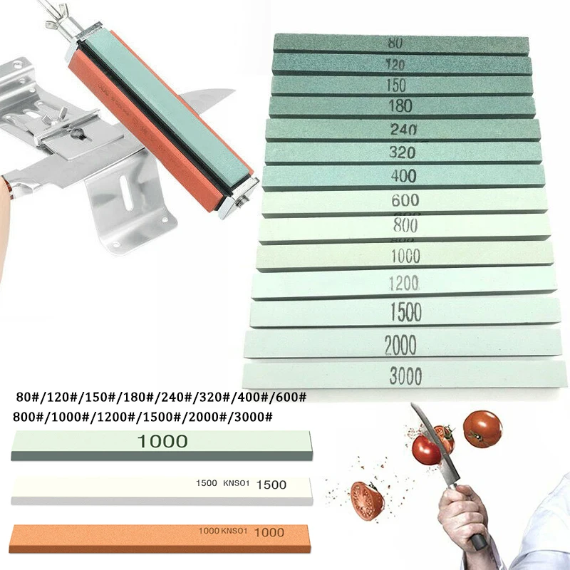 

Kitchen Knife Sharpener Whetstone Sharpening Stone Coarse and fine Polishing leather Kitchen Knives Grinding Tools 80-3000#