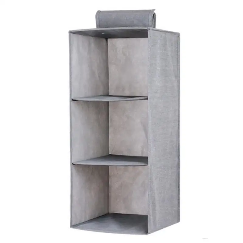 

Cotton Linen Drawer Type Closet Hanging Bag Storage Bag Portable Organizer