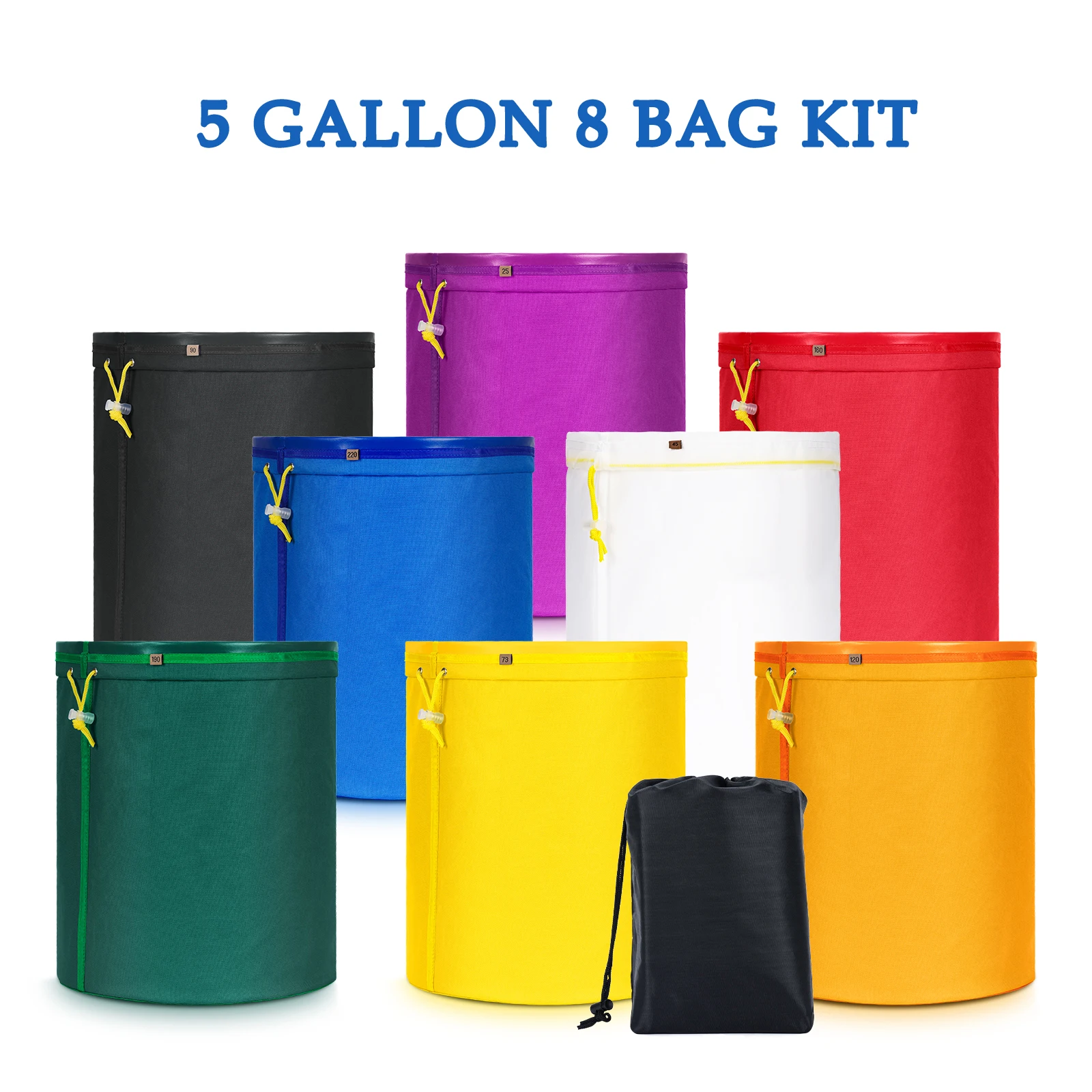 Многоразовые 5 галлонов 8 мешков для домашнего использования пузырчатый мешок