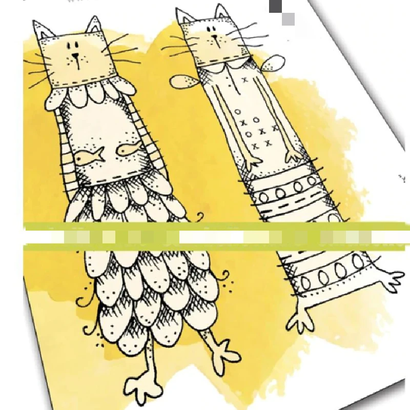 

2022 New Arrival Kooky Cat Clear Stamp DIY Silicone Seals Scrapbooking/Card Making/Photo Album Decoration clear stamps