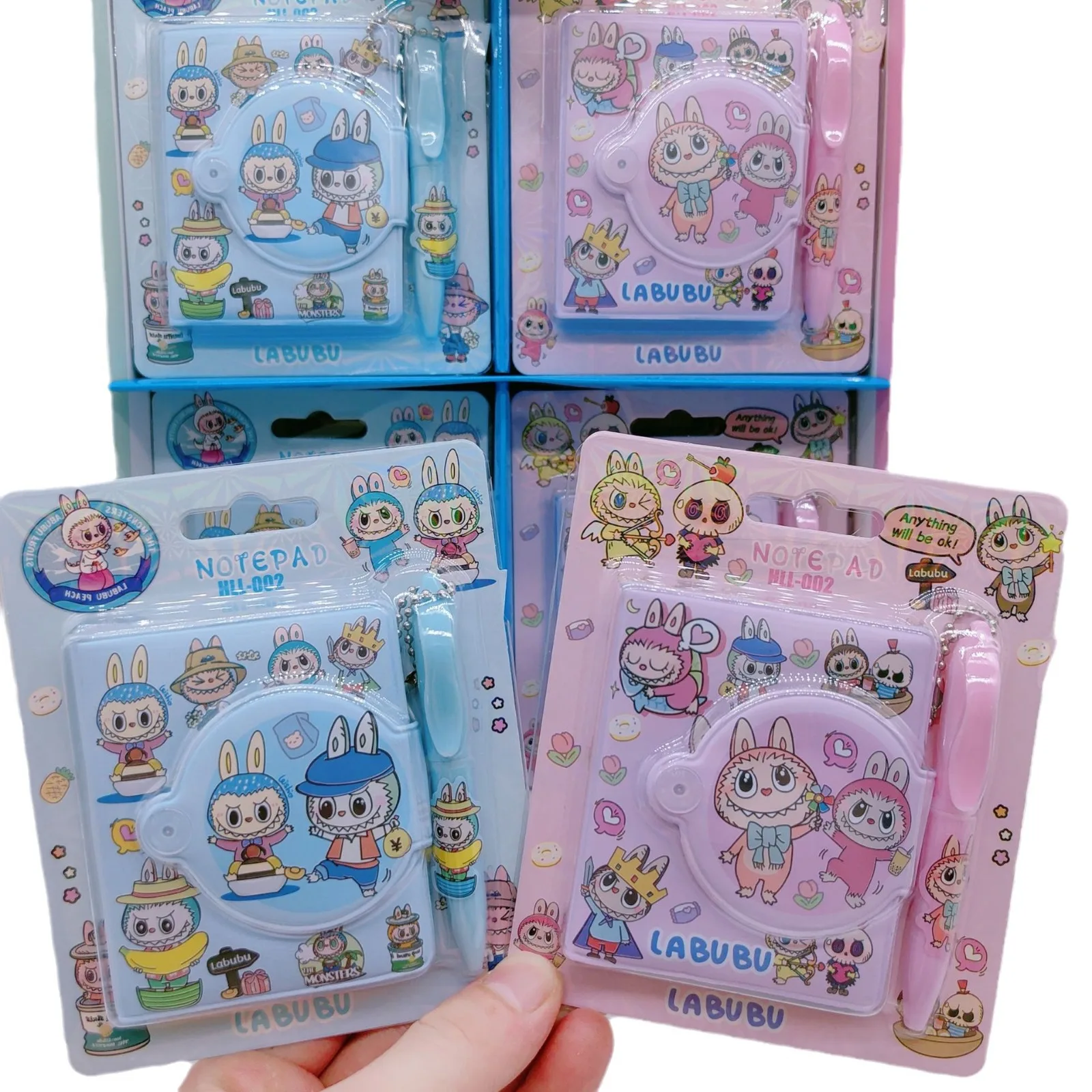 

1 комплект милого мультяшного блокнота с набором ручек-кавайные канцелярские принадлежности для школьниц, веселый журнал для письма, подарок
