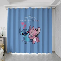 disney stitch blackout curtain for living room custom girl birthday gift shading curtain for bedroom home decor