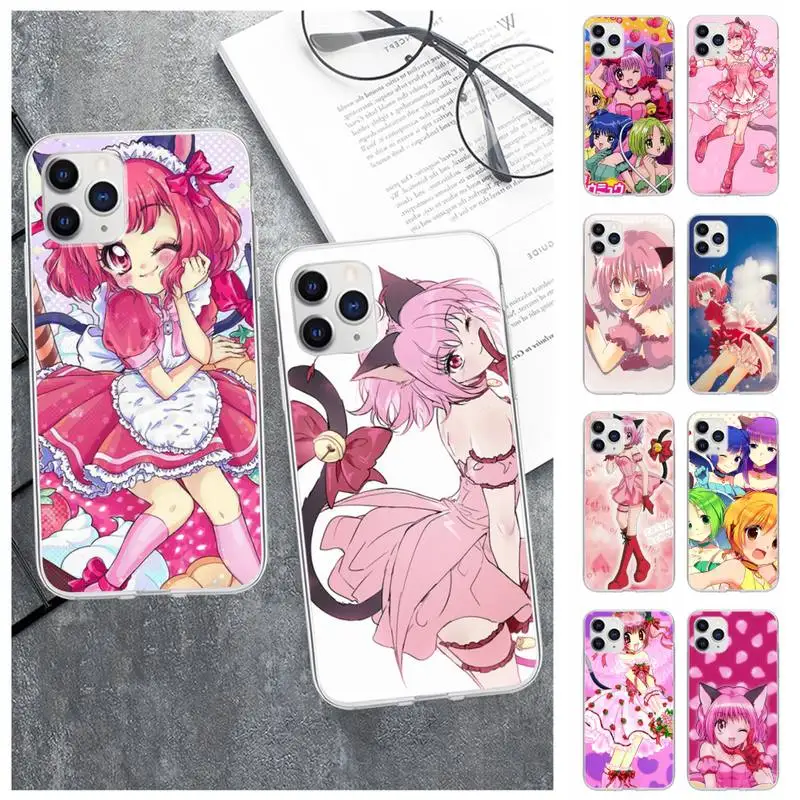 

Tokyo Mew Mew Phone Case For IPhone 13 12 11 Pro Max Mini Xs X Xr 7 8 6 6s Plus Se 2020 Transparent Cover