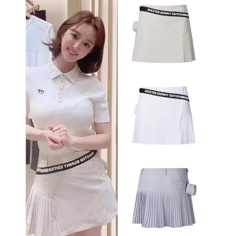 Summer new golf skirt with small ball bag front A-line design quick-drying fabric short skirt