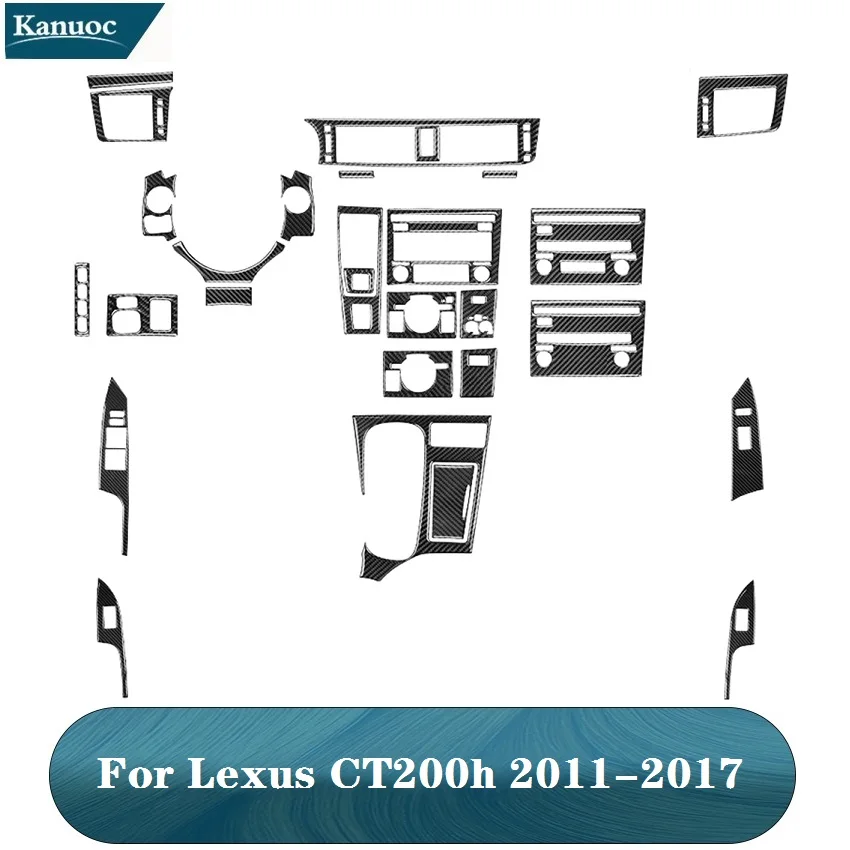 Черные наклейки из углеродного волокна декоративные аксессуары для салона