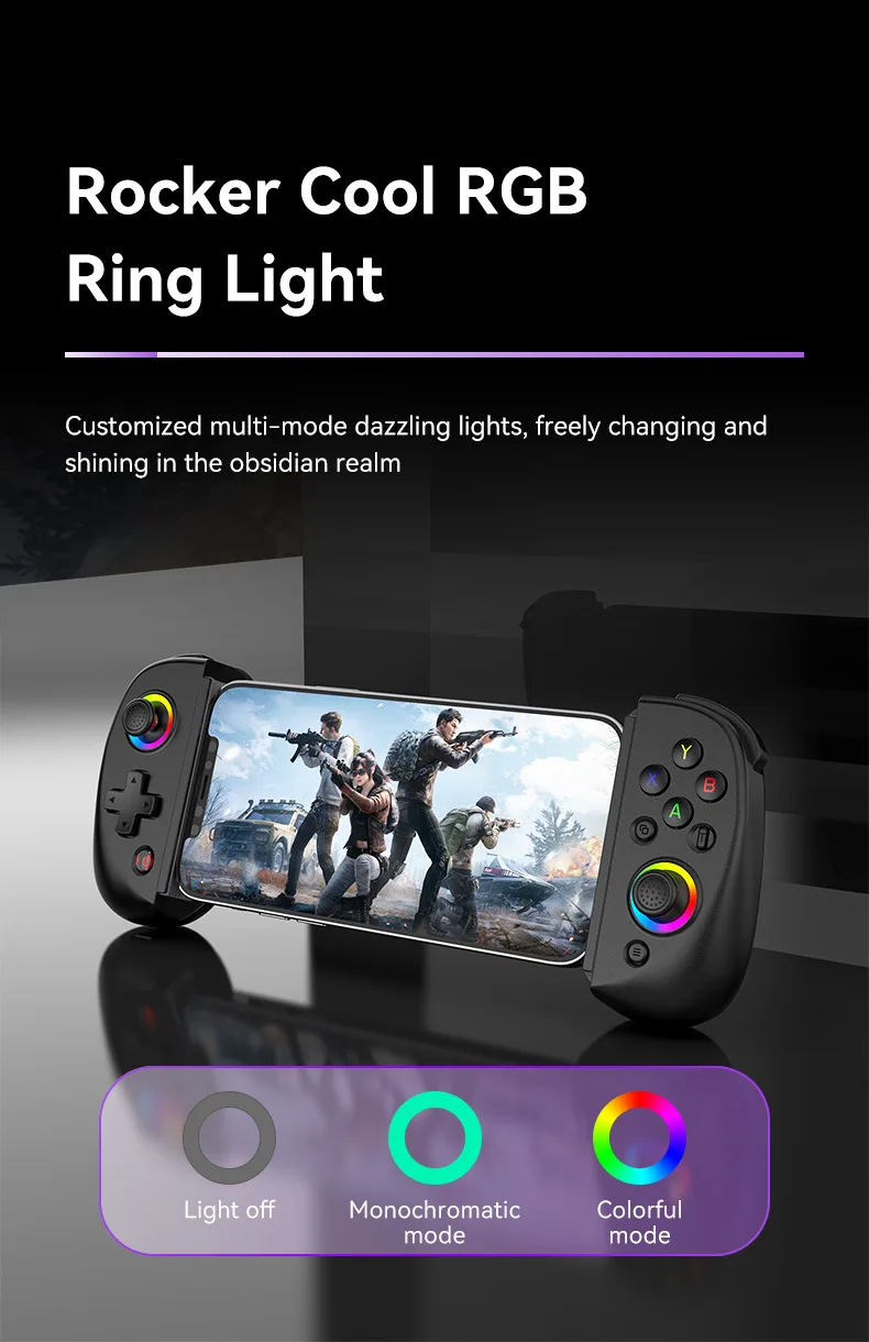 Стрейчевый геймпад D8 выключатель для планшетов с синими зубьями