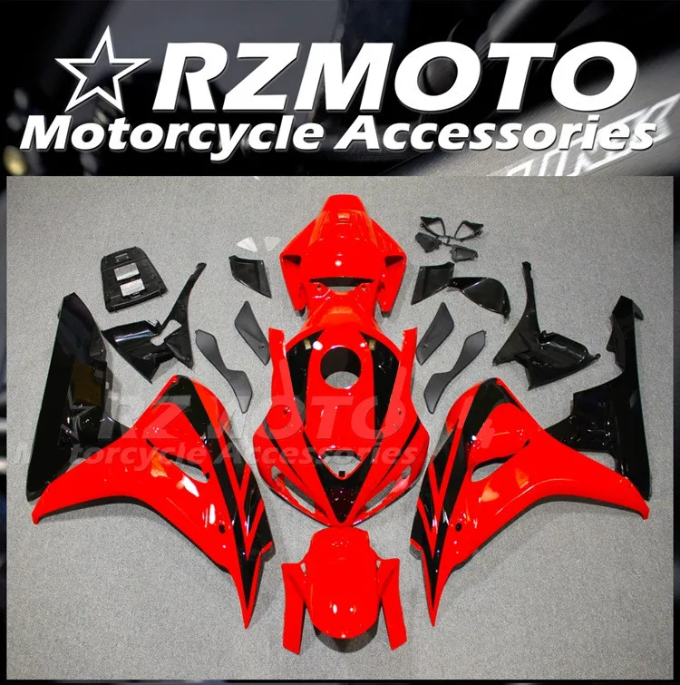 

Injection Mold New ABS Motorcycle Fairings Kit Fit for HONDA CBR1000RR 2006 2007 06 07 Bodywork Set Red Black