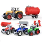 Литье под давлением, сельскохозяйственная техника, мини-модель автомобиля, Инженерная модель, трактор, инженерный автомобиль, Игрушечный трактор, модель для детей, подарок на Рождество