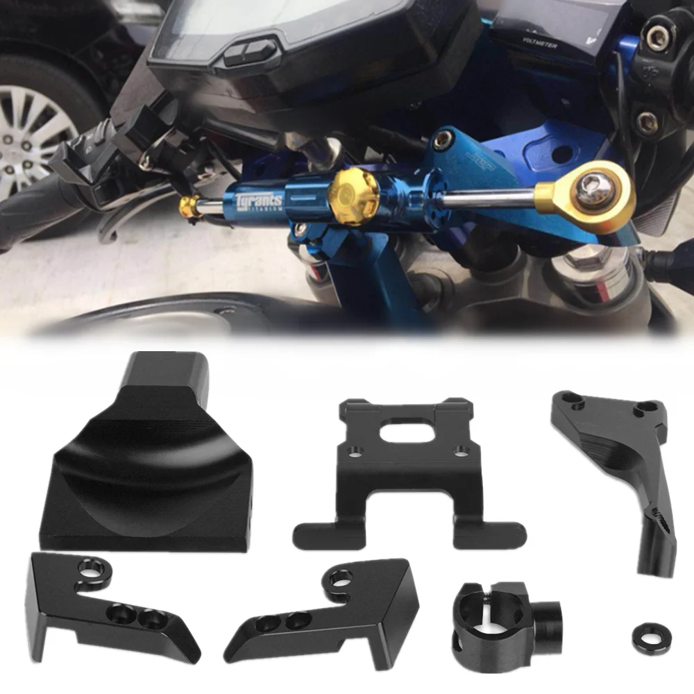 Motorcycle Accessories Steer damper Mounting Bracket Kit For YAMAHA MT-07 MT-07 Moto Cage fz-07 2014 2015 2016 2017 2018