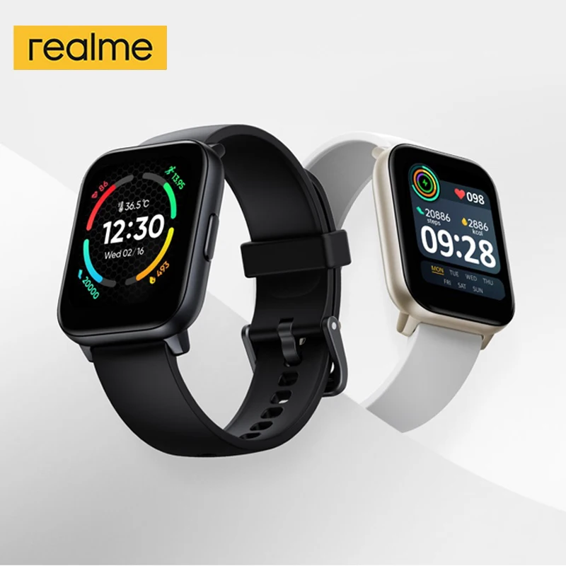 

realme S100 Smartwatch 1.69" Color Display Blood Oxygen Monitor 24 Modes 12-Day Battery Life IP68 Water-proof Sport Smart Watch