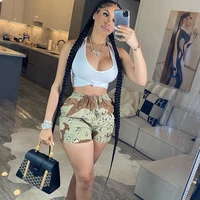 camo shorts sexy 2022 trendy clothes women summer y2k streetwear camouflage cargo pants high waist skinny jeans pant joggers
