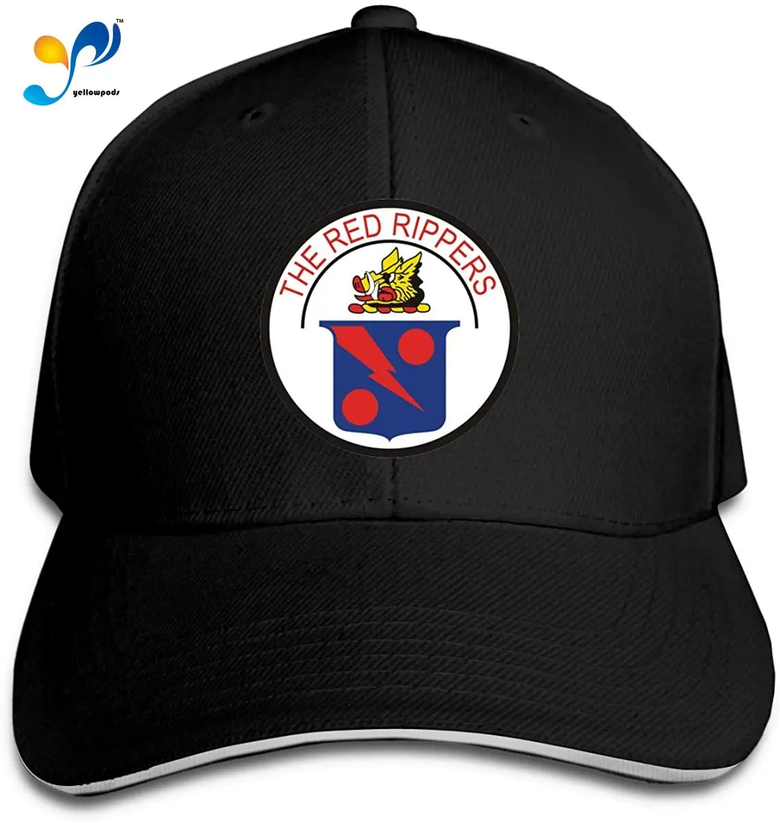 

11 'Red Rippers' Patch Men Cotton Classic Baseball Cap Adjustable Size