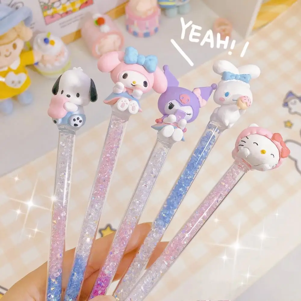 

Sanrios Hello Kitty Экспресс резак аниме Kuromi Мелодия флэш-ручка нож симпатичный мультяшный резиновый штамп канцелярский нож для студентов