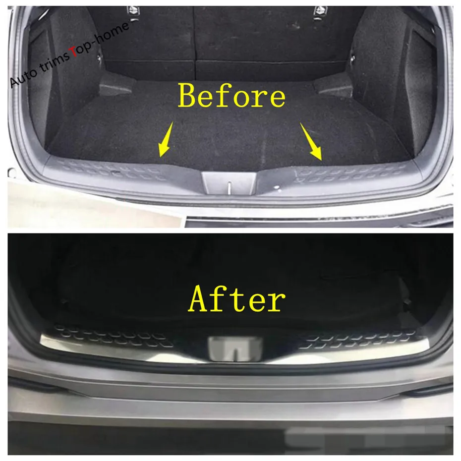 Комплект защитных накладок на задний бампер из нержавеющей стали для Toyota C-HR CHR 2016