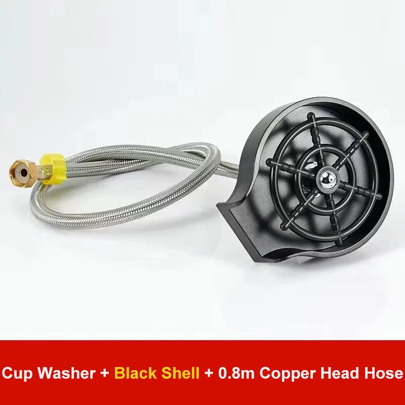 

Sink Automatic Cup Washer High-pressure Kitchen Commercial Bar Stainless Steel Machine Faucet No-clean Washing Tool Accessories