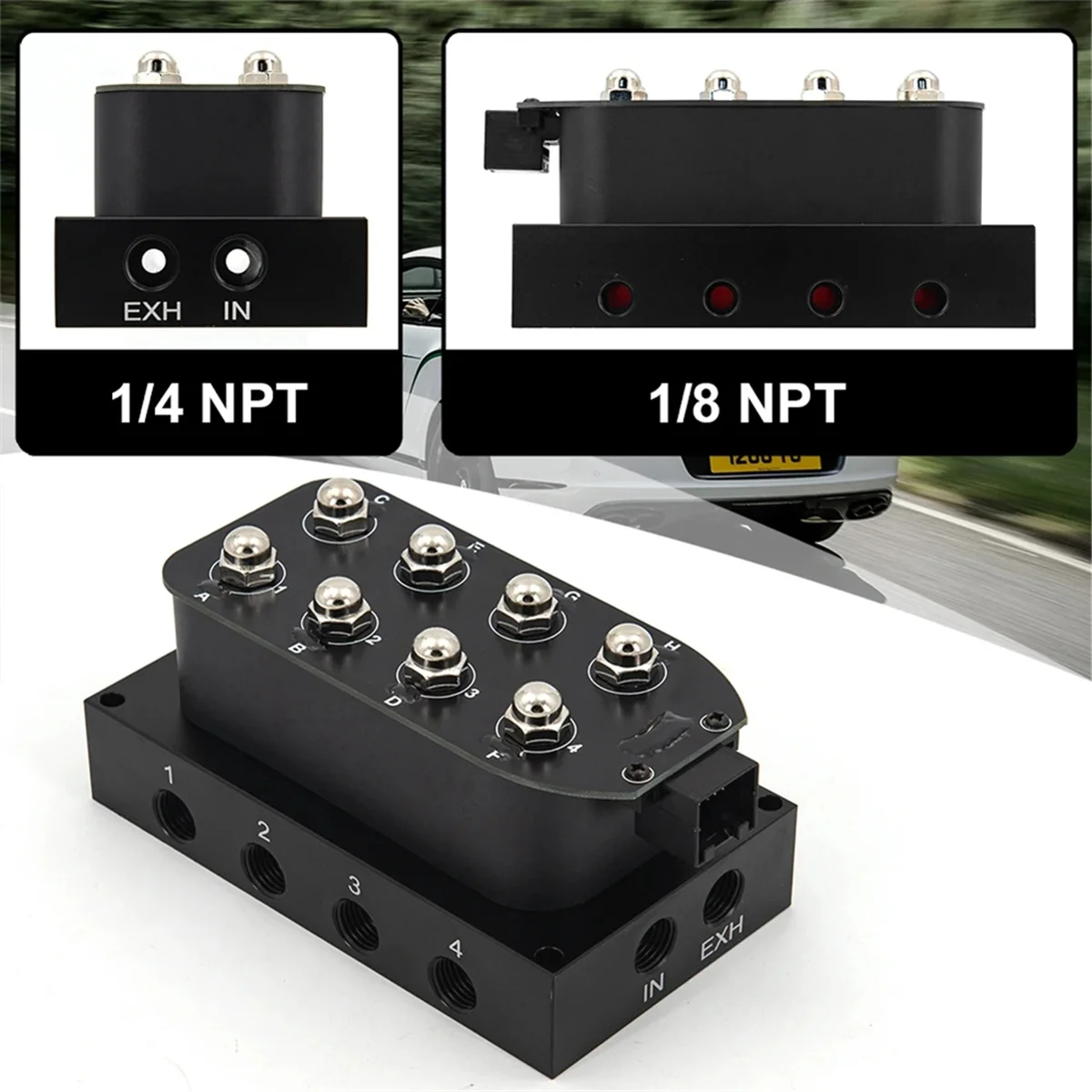Пневматический подвесной клапан коллекторного клапана Соленоидный 1/4 1/8 дюймов
