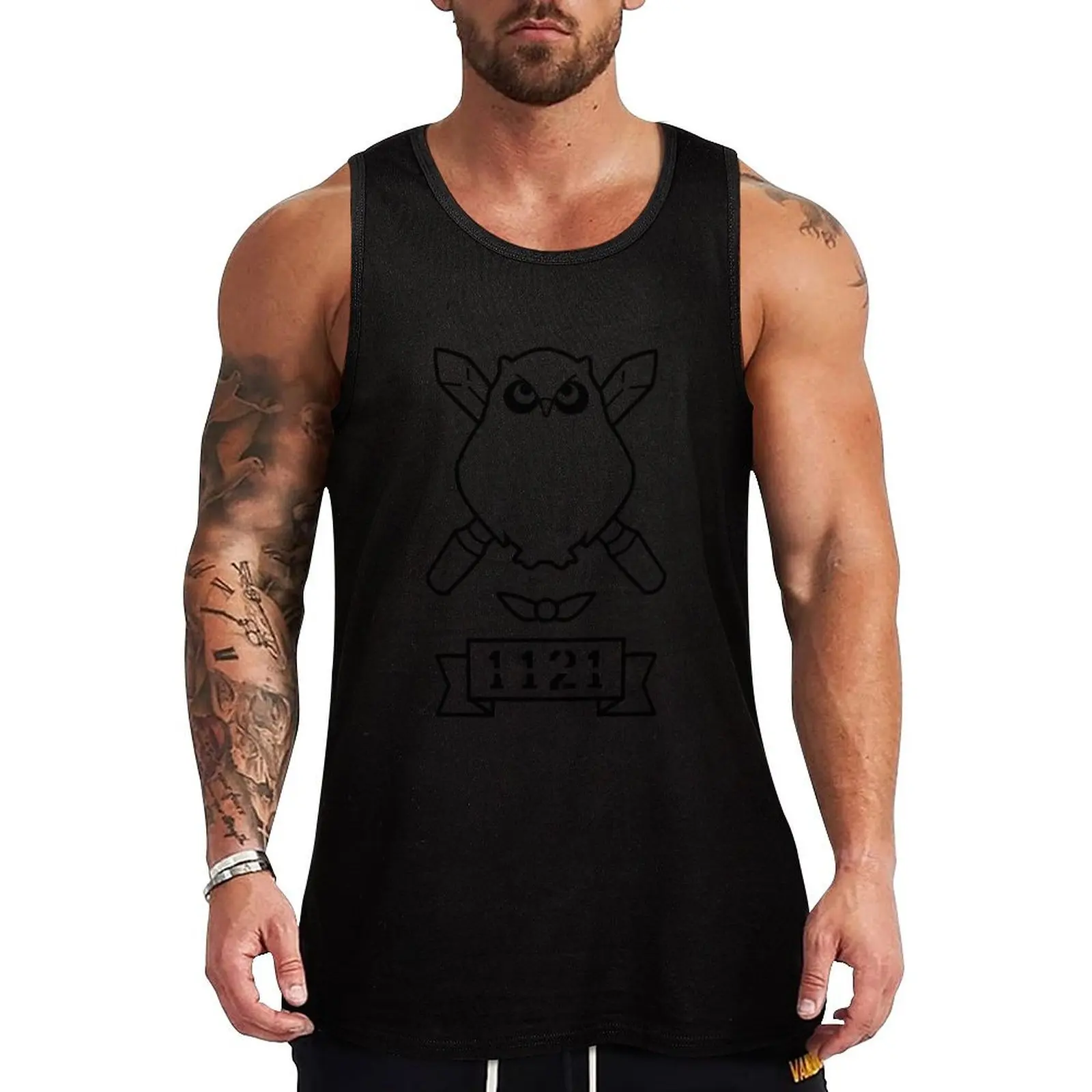Sora No Woto Owl Logo Хлопковая мужская майка