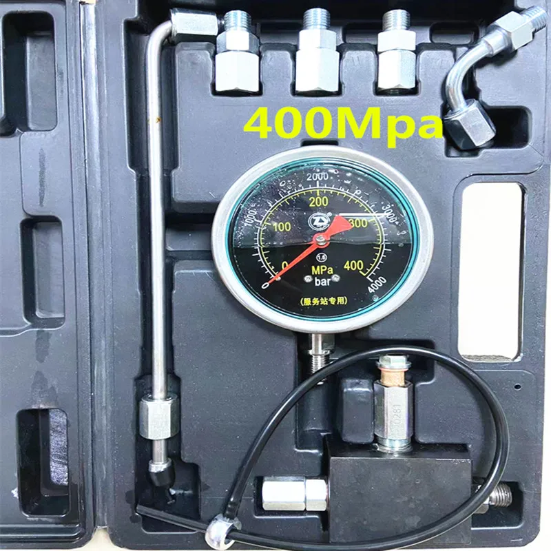 400Mpa 4000bar, высокое давление, насос с коммональным рельсом, измеритель давления, инструмент для испытания давления с клапаном ограничения давления, ремонт поршня дизельного насоса
