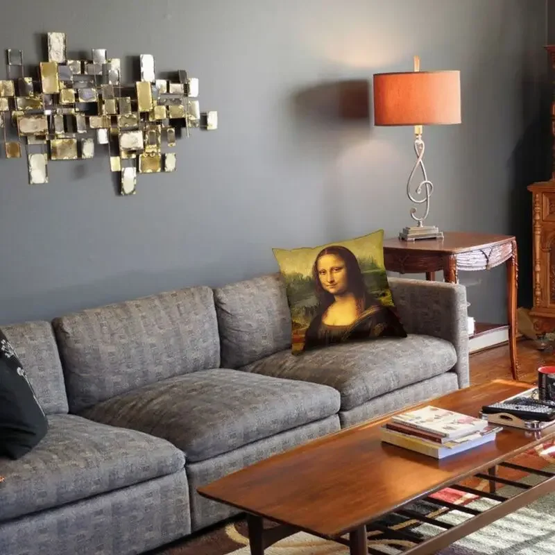 Классическая наволочка для подушки Мона Лиза Леонардо 40x40 см