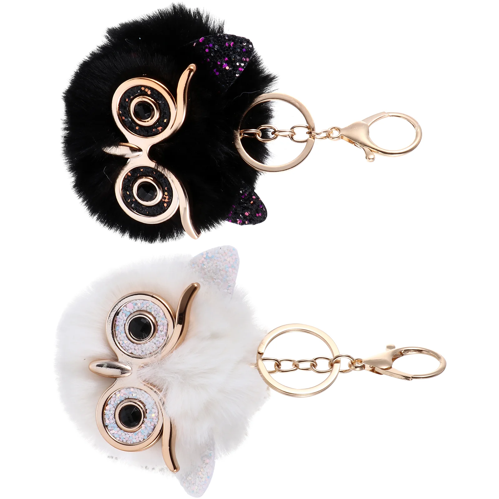 

1pc Owl Key Chain Key Ring Pendant Car Bag Ornament Creative Keychain