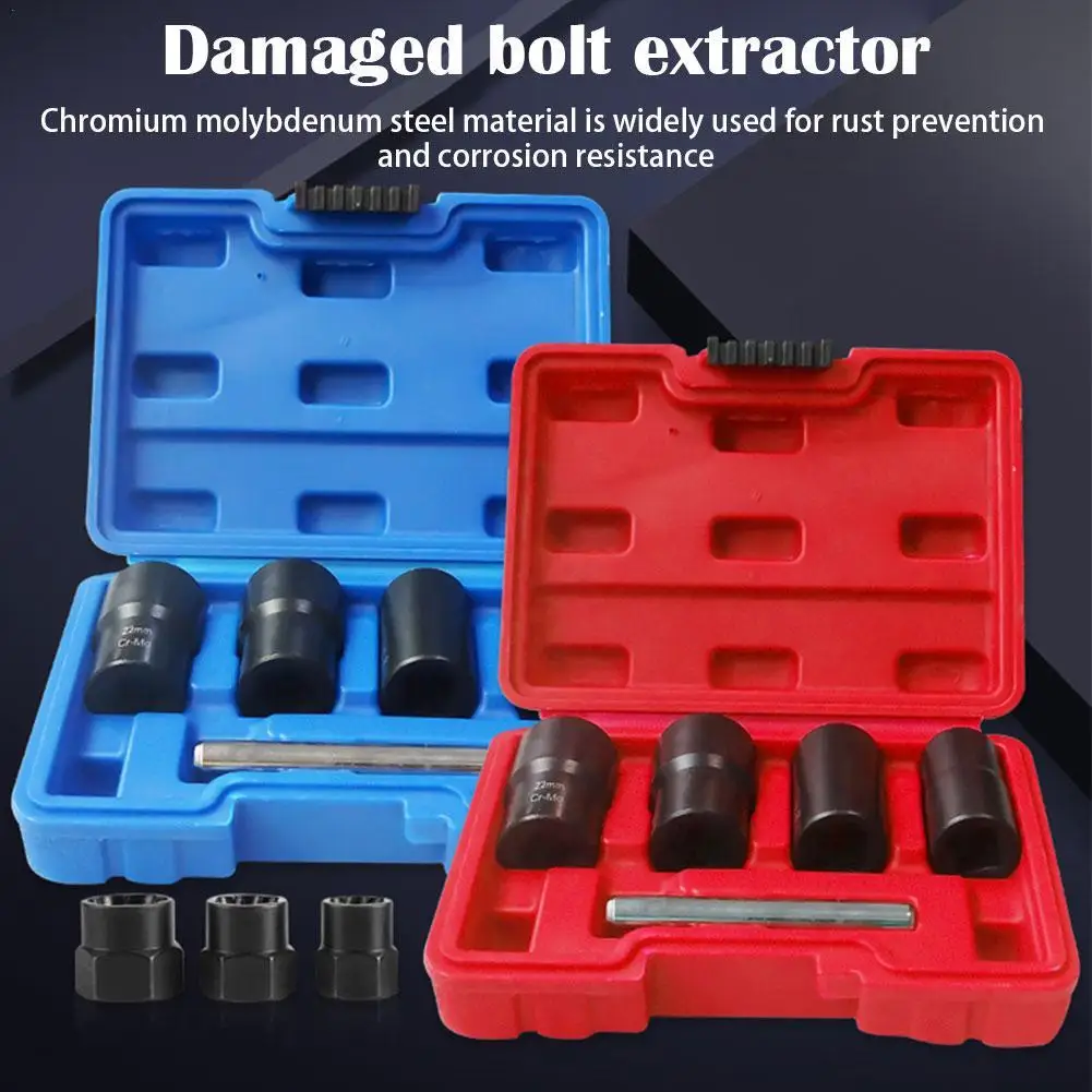 

Nut And Bolt Extractor Damaged Screw Remover Impact Socket Tool Set Bolt Nut Screw Removal Socket WrenchTool Kit