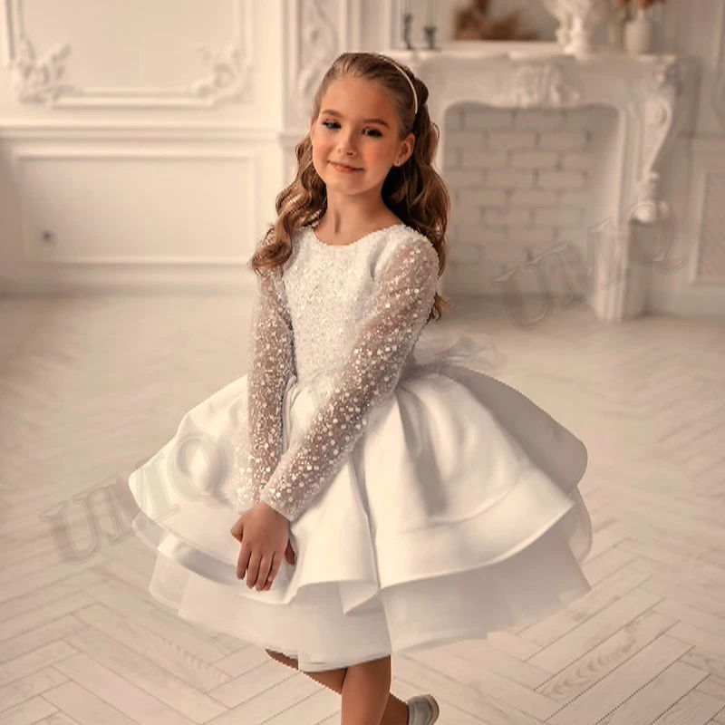 Великолепное платье для девочек-подростков с цветами от кутюр блестящие платья