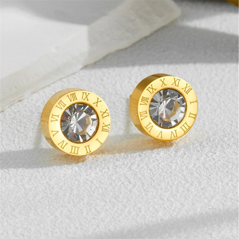 Новые серьги с микроинкрустацией цирконом Любовь несколько стилей буква D