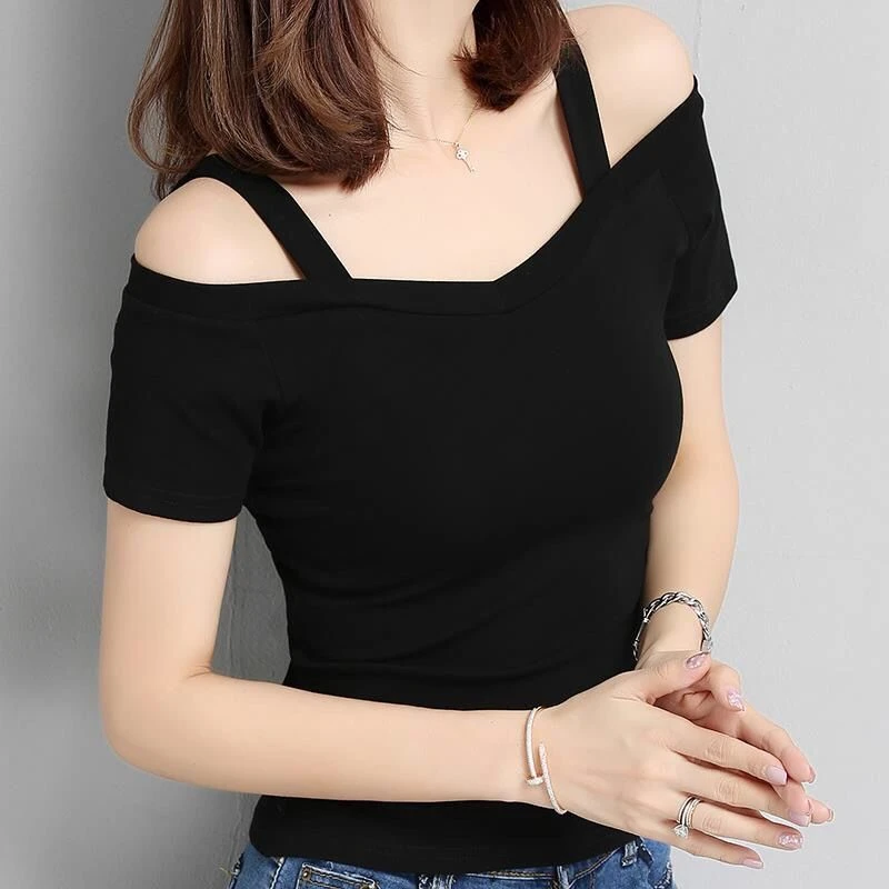 

European Style Ladies Fashion Sexy Hot Fix T Shirts for Women Clothing Female Girls Vintage Gothic Aesthetic Woman Tops BPy6426