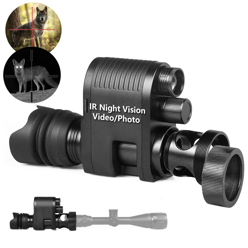 Military Infrared Rifle Scope Night Vision Device Optical HD Digital Telescope Outdoor Hunting Observation Video/Photo Camera