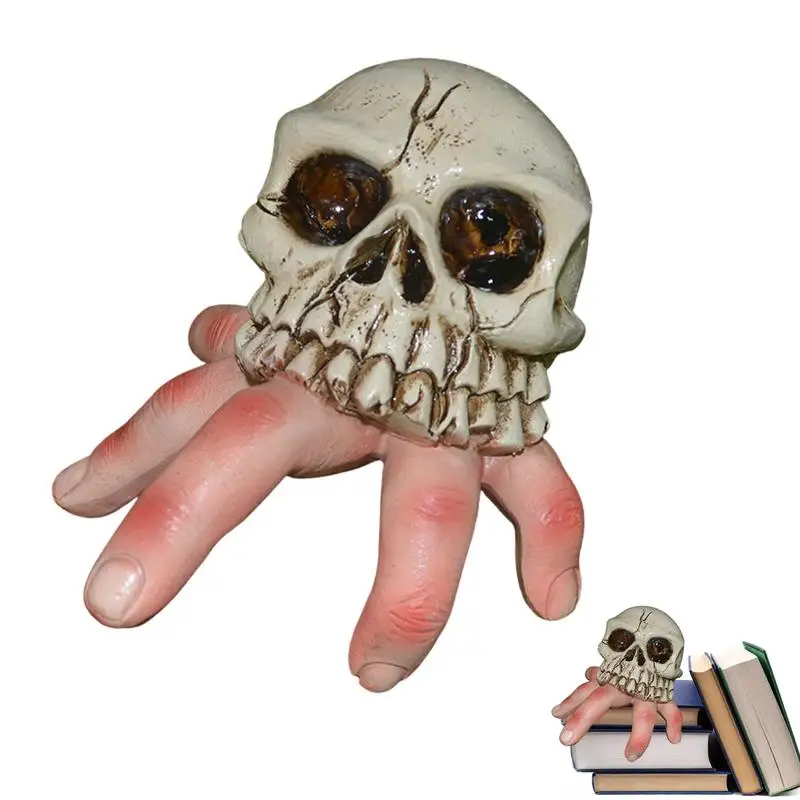 Хэллоуин, скульптура фингеркраба, жуткий палец, краб, скульптура, голова черепа, статуэтка, коллекционный палец, скульптура краба Hermit