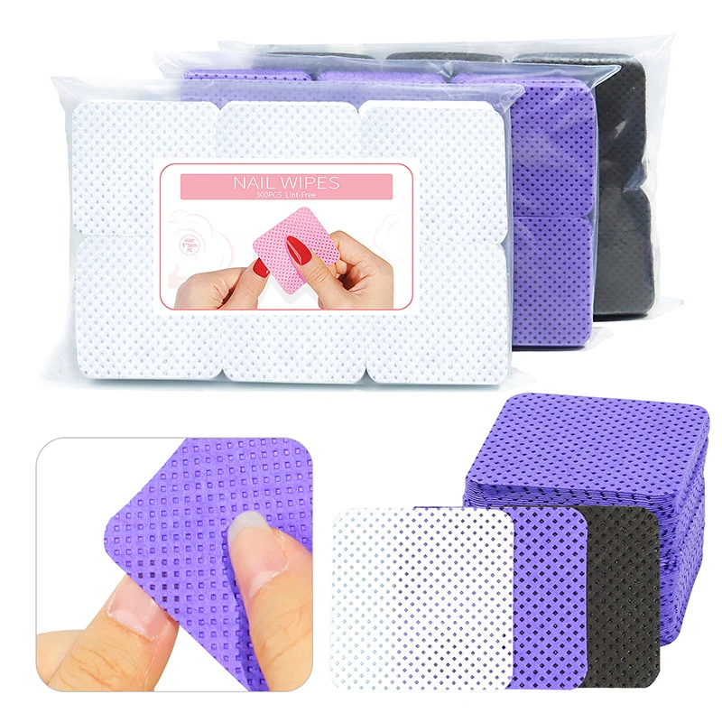 

Lint Free Nail Wipes, 300 PCS Eyelash Extension Glue Wipes, Lash Glue Cleaning Pads, Adhesive Wipes, Cotton Pads for Cleaning