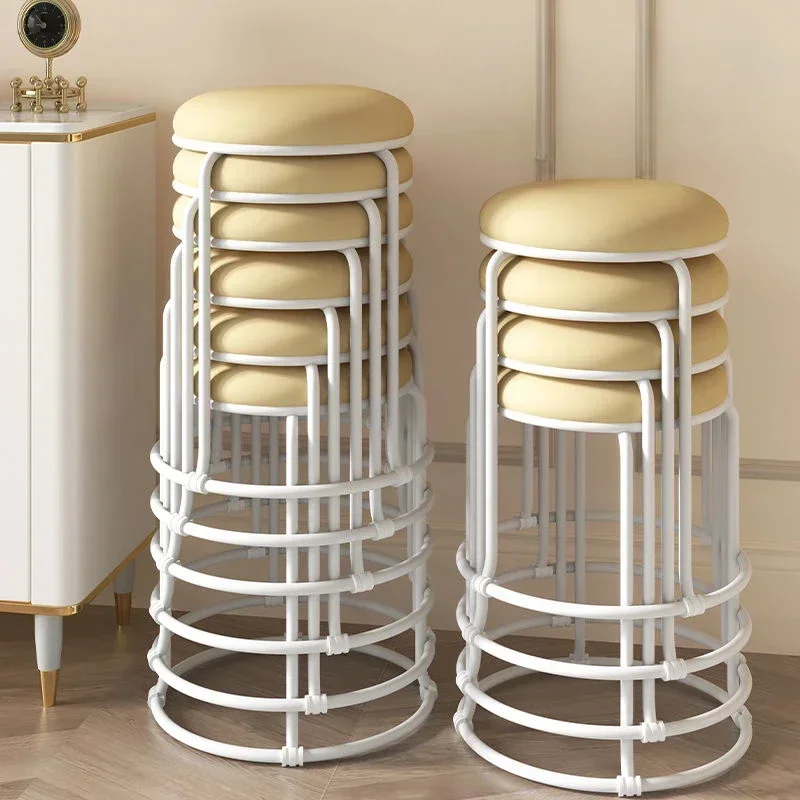 Складной компактный обеденный стул роскошный декоративный круглый для макияжа