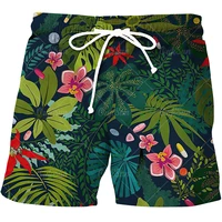 fashionable mens printed swimming shorts hawaiian beach shorts quick drying leisure vacation coconut tree summer 2022