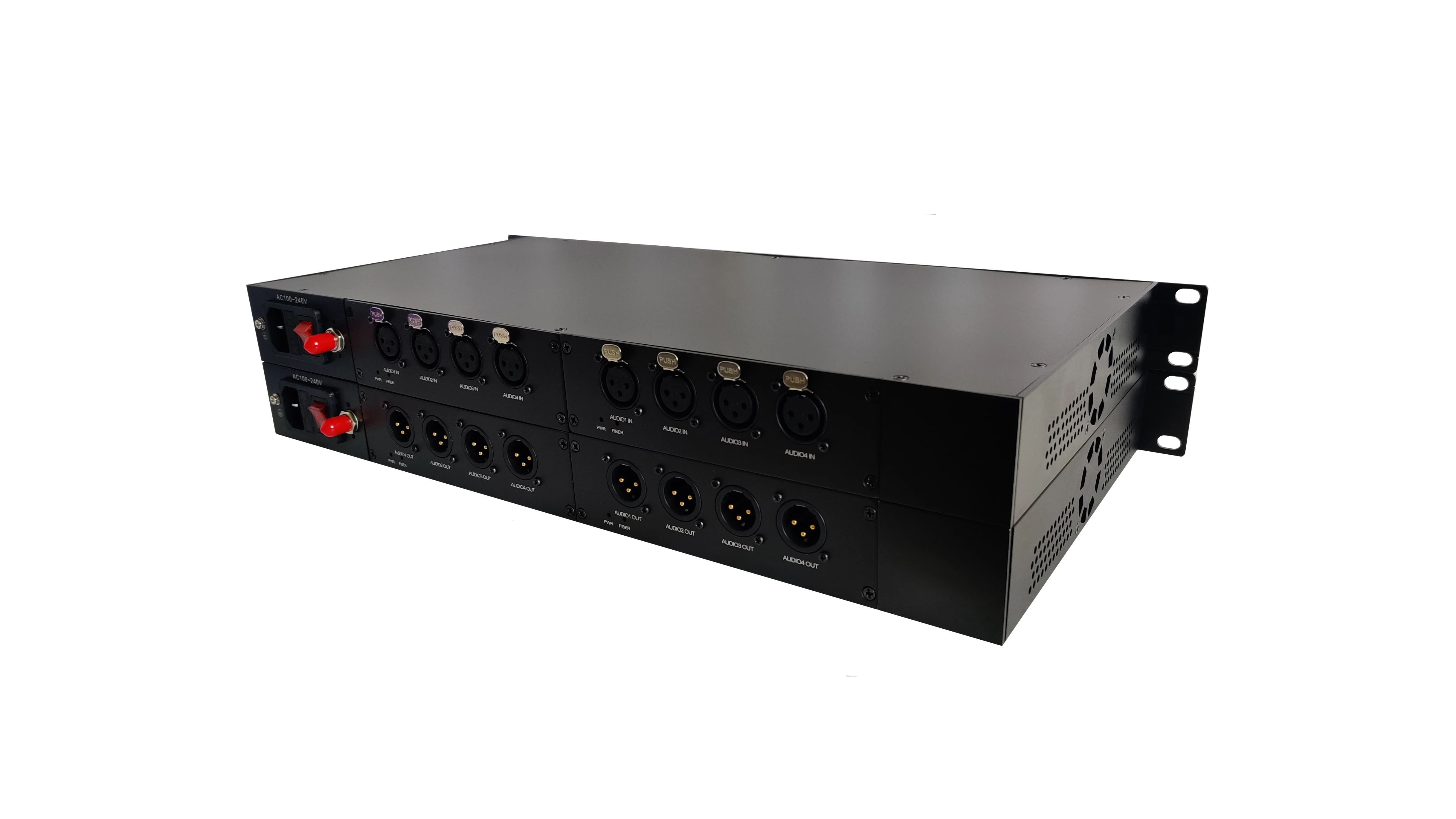 8 chs Xlr Balanced Audio To Fiber Converter