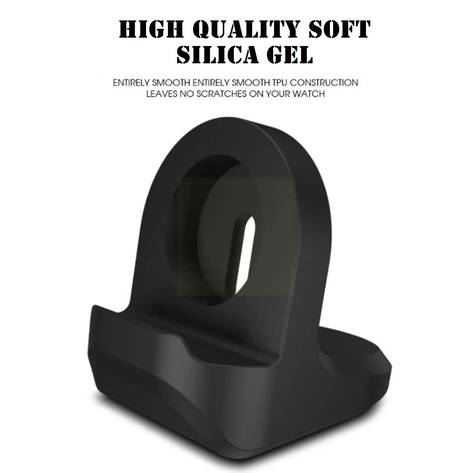 

Silicone Charger Stand for Apple watch iWatch Series 1 2 3 4 5 6 7 Desktop Charging Dock Holder Support Charger Cable Brack Q3B1