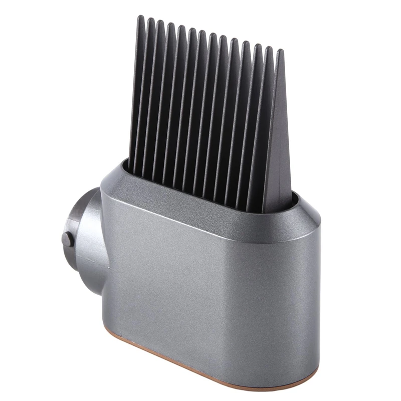 

1 PCS Styling Air Nozzle Gray & Gold With Wide-Tooth Comb Attachment For Dyson Airwrap HS01 HS05 For Curly And Coily Hair