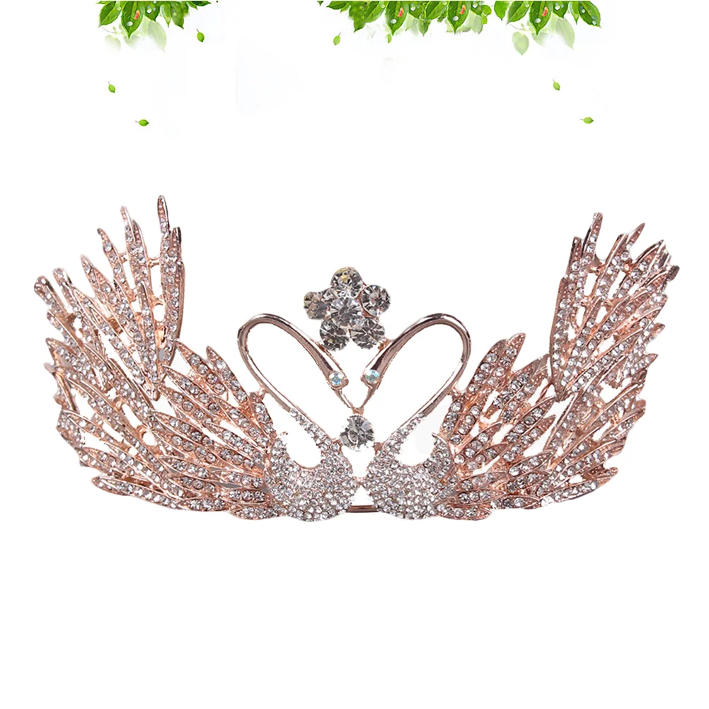 Купи Wedding Crystal Rhinestone White Tiara Headwearhoop Hair Headdress Women Luxury Bridal Bride Tiaras Baroque Vintagepageant за 457 рублей в магазине AliExpress