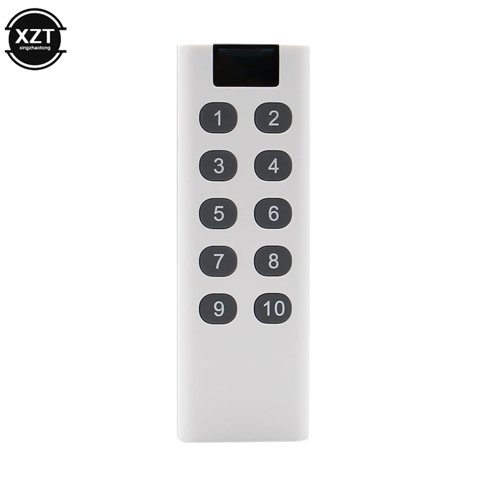 433MHz Wireless Learning Code Digital Remote Control Transmitter for 3/4/6/8/10 Channels Buttons Keyboard AK-7010TX