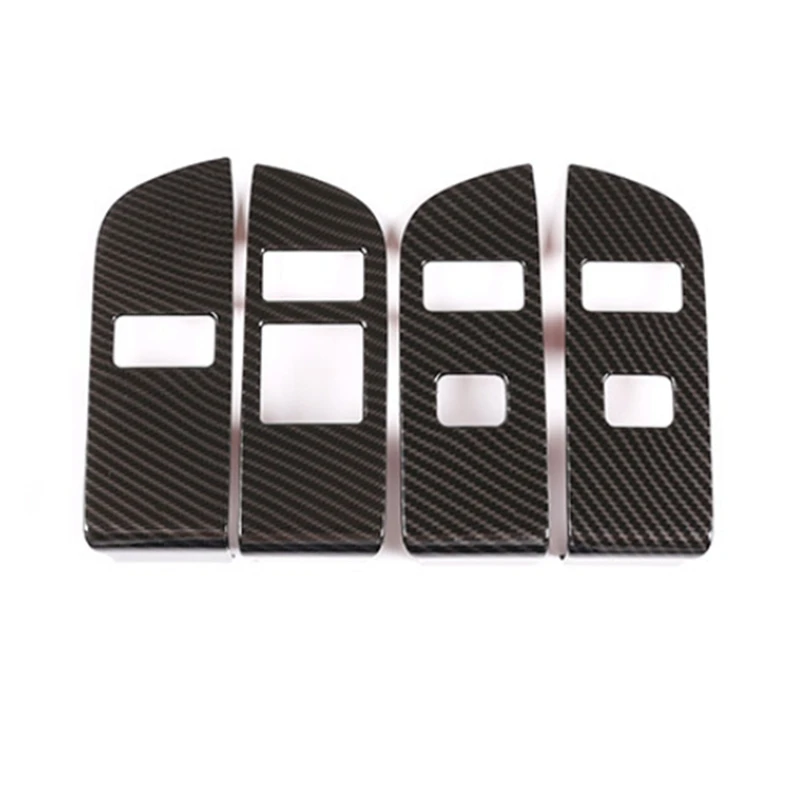 

For Land Rover Discovery 5 2019 2020 Carbon Fiber Car Door Panel Child Safety Lock Cover Trim Frame Accessories