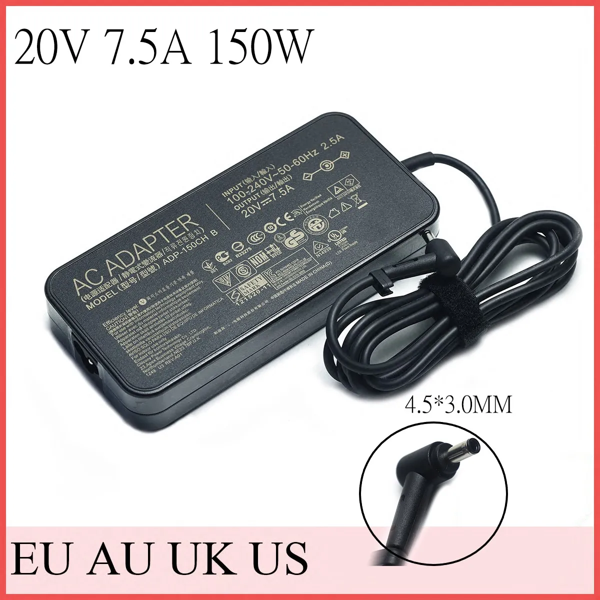 20V 7.5A 150W ADP-150CH B 4.5*3.0mm AC Adapter Laptop Charger For ASUS TUF GAMING X571L F571G F571L VX60G Power Supply