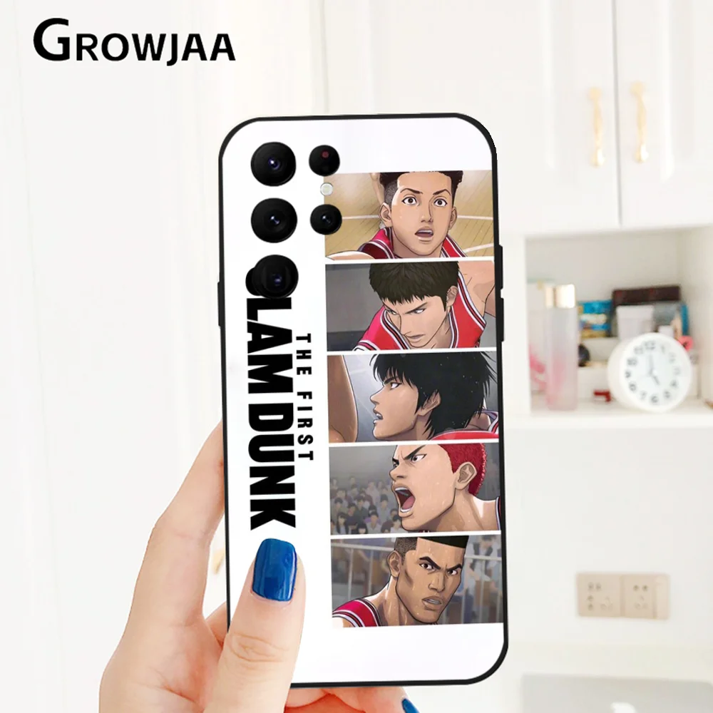 Чехол для телефона S-Slam Dunk Anime Basketball Samsung Galaxy S24 Ultra S22 S23 S21 S20 5G Защитный силиконовый