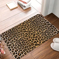 non slip doormat living room mat leopard print hallway carpet entrance door rug home decor